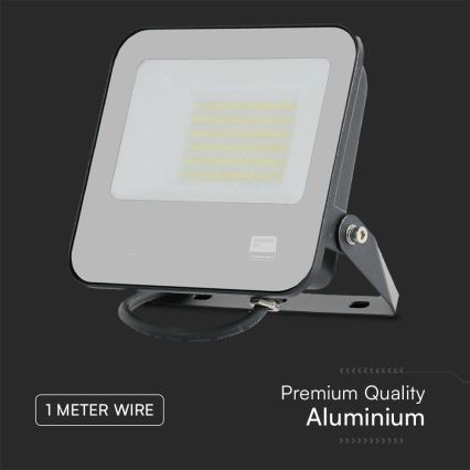 Riflettore LED SAMSUNG CHIP LED/50W/230V 6500K IP65 nero