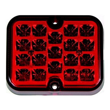 Riflettore LED SINGLE LED/1,9W/12V IP67 rosso