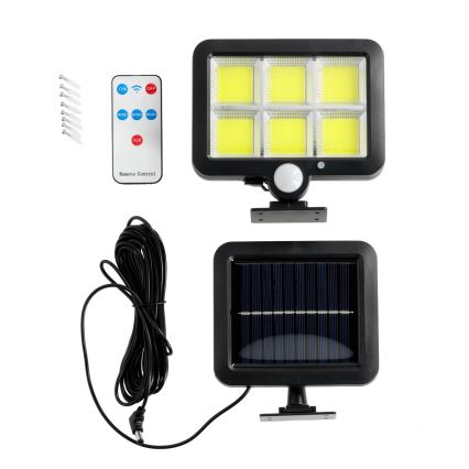 Riflettore LED solare con sensore LED/1,5W/3,7V 6000K IP44 1200 mAh