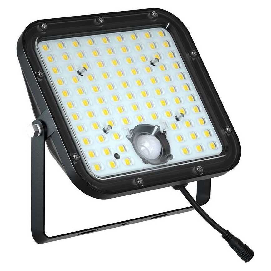 Riflettore LED solare con sensore LED/30W/6,4V 4000K + telecomando