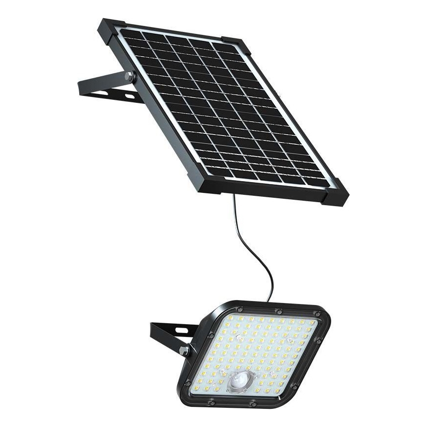 Riflettore LED solare con sensore LED/30W/6,4V 4000K + telecomando