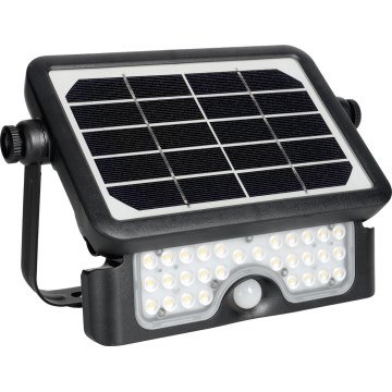 Riflettore LED solare con sensore LED/5W/3,7V 4000K IP65 3000 mAh