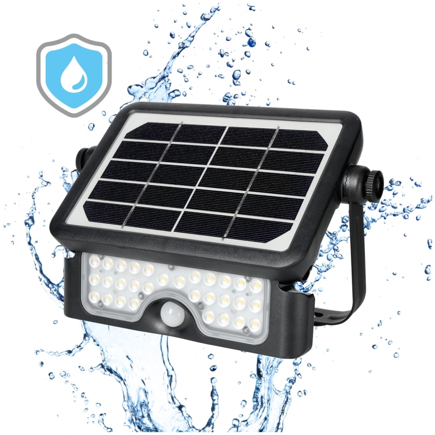 Riflettore LED solare con sensore LED/5W/3,7V 4000K IP65 3000 mAh