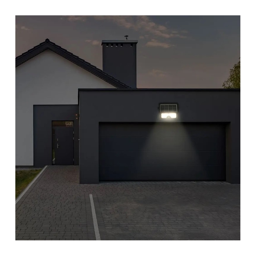 Riflettore LED solare con sensore LED/5W/3,7V IP65 4000K 3000 mAh