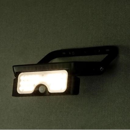Riflettore LED solare con sensore LED/5W/3,7V IP65 4000K 3000 mAh