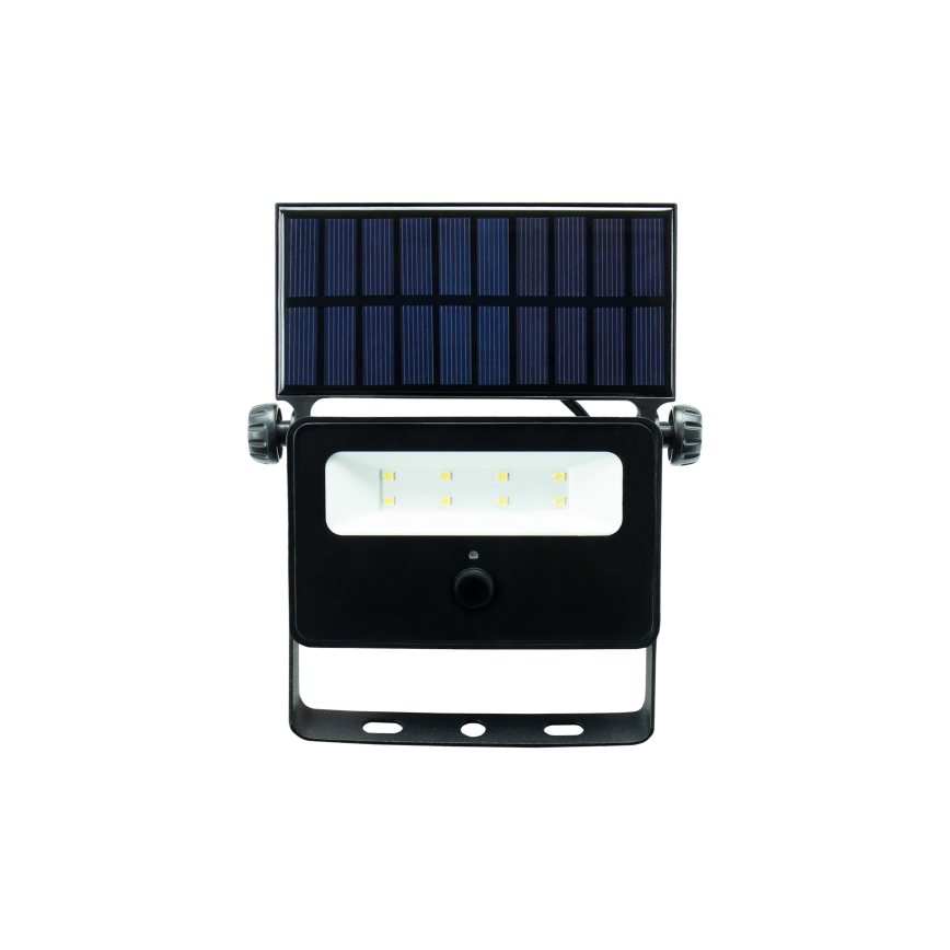 LED Proiettore solare con sensore di movimento e crepuscolare NOCTIS LED/2W/1800 mAh 3,7V 6000K IP65