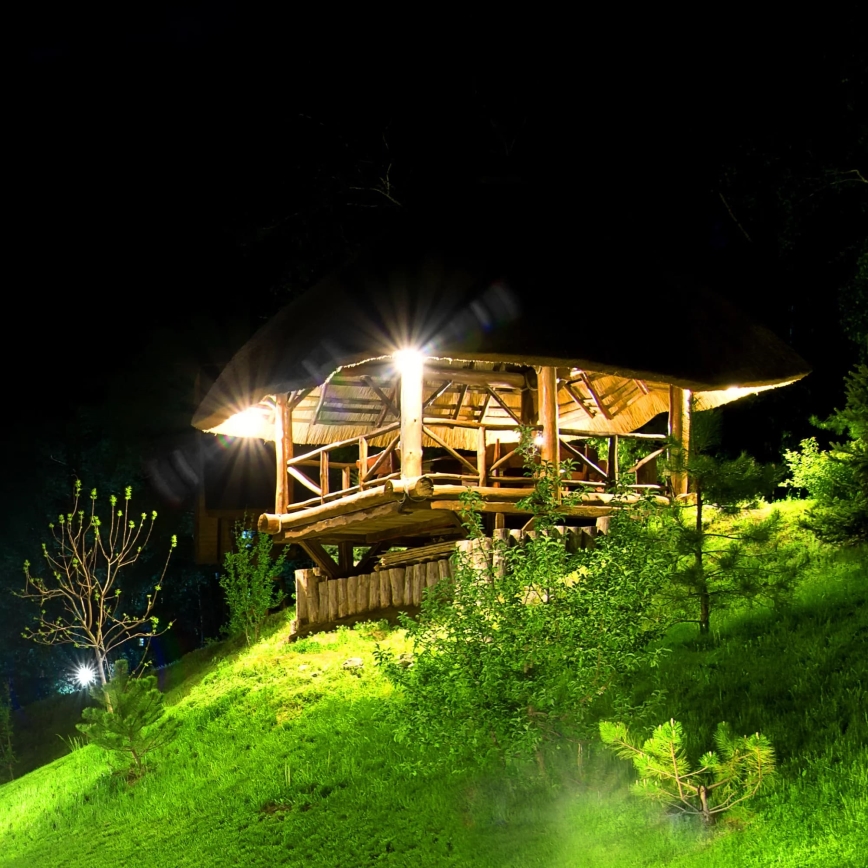 Riflettore LED solare con sensore TRIO LED/0,6W/3,7V 1200 mAh IP44
