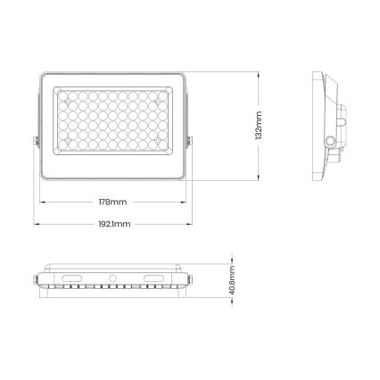 Riflettore LED with a solar panel FOCUS 60W/10000 mAh 3,2V 6000K IP65 + telecomando