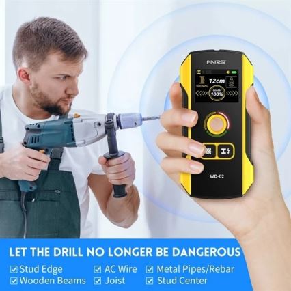 Rilevatore di metalli, tensione e disomogeneità, 300 mAh, 5V