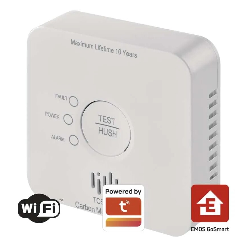 Rilevatore di monossido di carbonio GoSmart 2xAA Wi-Fi Tuya