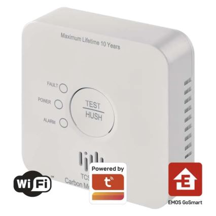 Rilevatore di monossido di carbonio GoSmart 2xAA Wi-Fi Tuya
