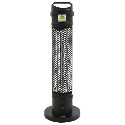 Riscaldatore a infrarossi a pavimento 1000W/230V IP44 nero
