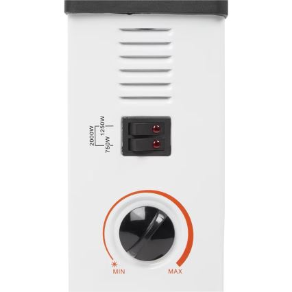 Riscaldatore elettrico a convettore 750/1250/2000W termostato