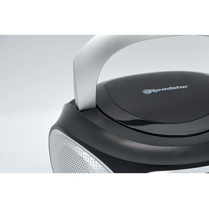 Roadstar CDR-365U/SL - Radio con FM/PLL e USB 32W/230V/4xLR14 nero/argento