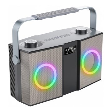 Roadstar DJ-390BT - Altoparlante wireless con microfono 480W/4000 mAh