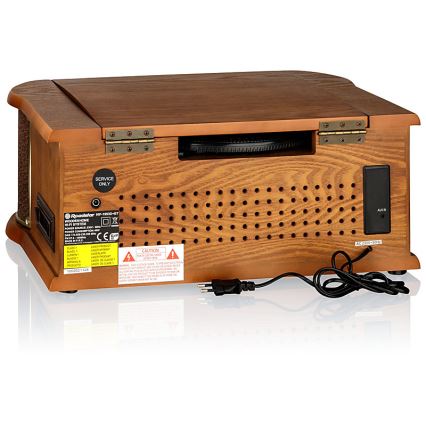 Roadstar HIF-1993D+BT- Hi-Fi con DAB/DAB+, giradischi, lettore CD e registratore a cassette 80W/230V + telecomando