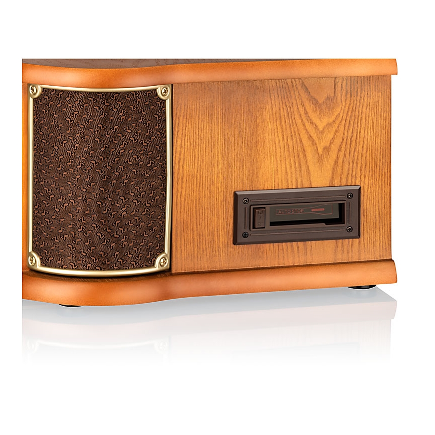 Roadstar HIF-1993D+BT- Hi-Fi con DAB/DAB+, giradischi, lettore CD e registratore a cassette 80W/230V + telecomando