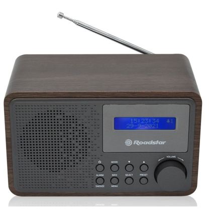 Roadstar HRA-700D+/WD - Radio con DAB+, FM e sveglia integrata 16W/230V/4xAA