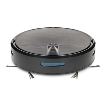 Robot aspirapolvere intelligente con funzione lavapavimenti SmartLife 2600 mAh Wi-Fi Tuya nero + telecomando