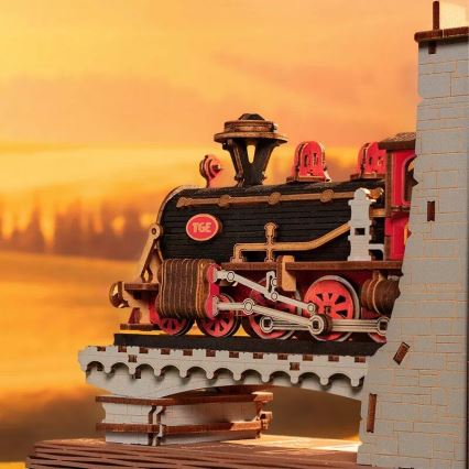RoboTime - 3D puzzle Fermalibri Treno a vapore storico