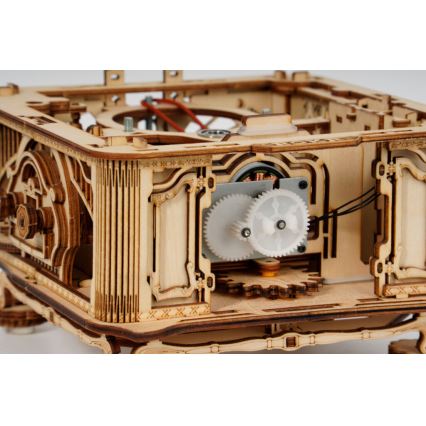 RoboTime - 3D puzzle meccanico in legno Grammofono (electric drive)