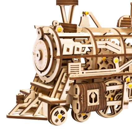 RoboTime - 3D puzzle meccanico in legno Locomotiva a vapore