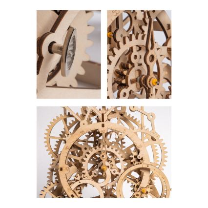 RoboTime - 3D puzzle meccanico in legno Orologio
