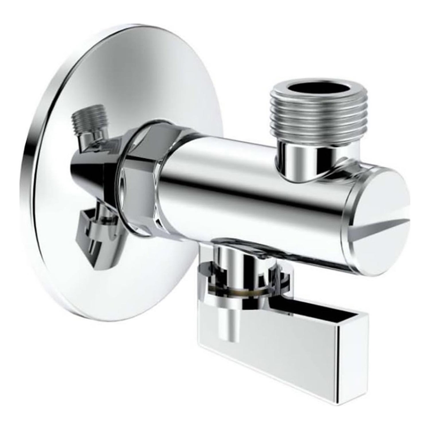 Roca A525168200 - Valvola angolare AQUA in cromo lucido