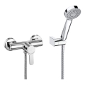 Roca A5A2009C02 - Set doccia con miscelatore L20, cromo lucido