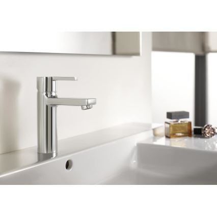 Roca A5A3296C00 - Miscelatore monocomando per lavabo NAIA con piletta, 16,7 cm, cromo lucido