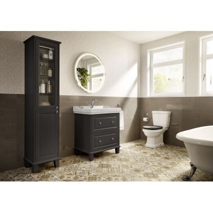 Roca A5A3A4BC00 - Miscelatore per lavabo + scarico con troppopieno CARMEN RETRO 17,8 cm cromo lucido