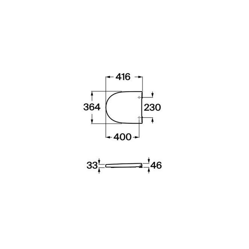 Roca A8012AC00B - Sedile WC SoftClose MERIDIAN Supralit/bianco