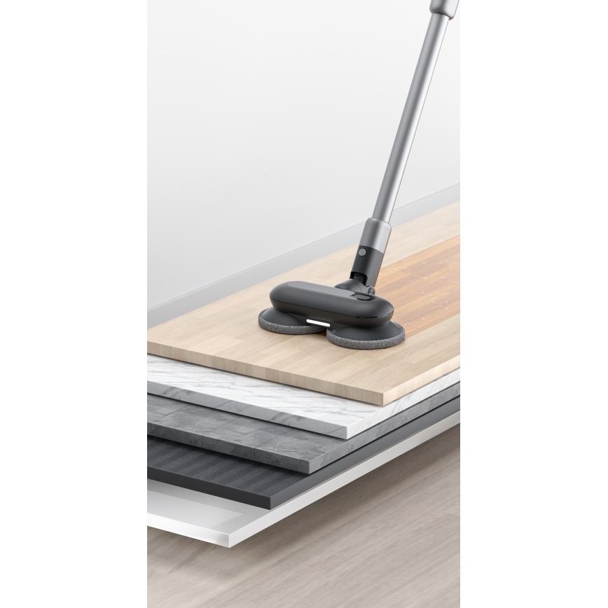 ROIDMI RI-X30VX - Aspirapolvere a bastone 2in1 con LED display e accessori 435W/2500mAh cromo opaco