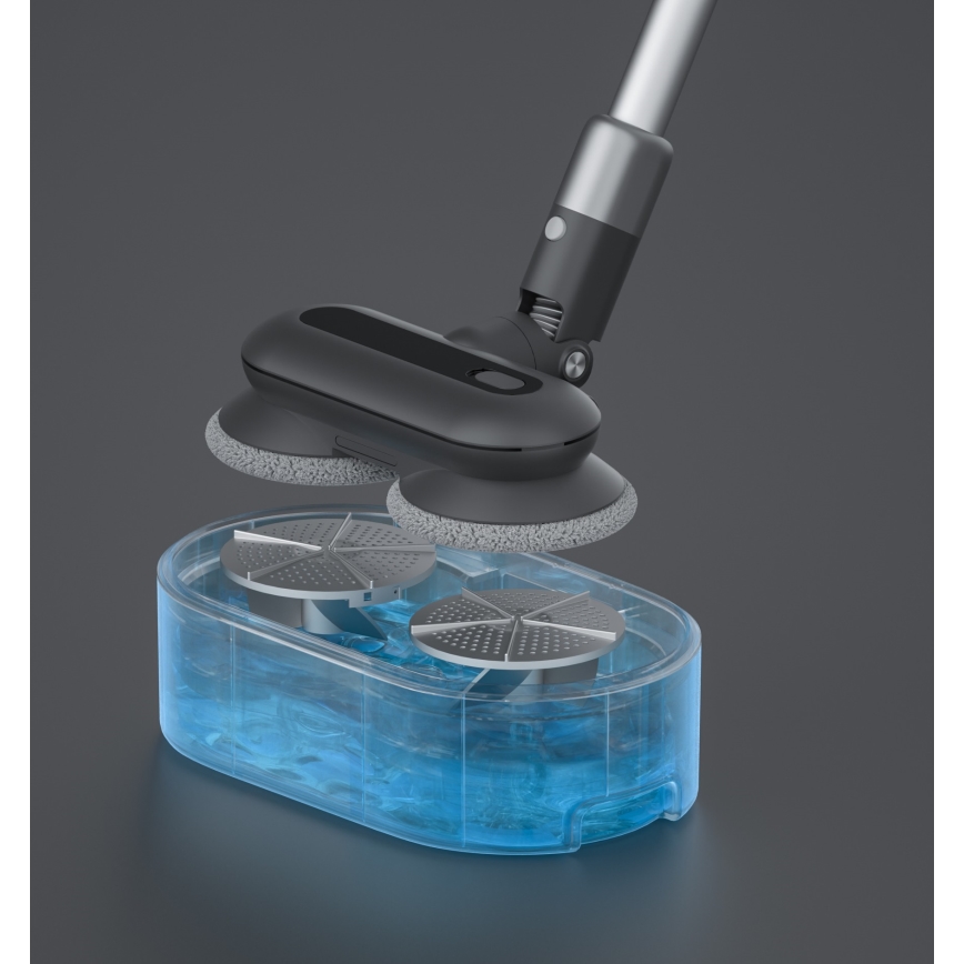 ROIDMI RI-X30VX - Aspirapolvere a bastone 2in1 con LED display e accessori 435W/2500mAh cromo opaco