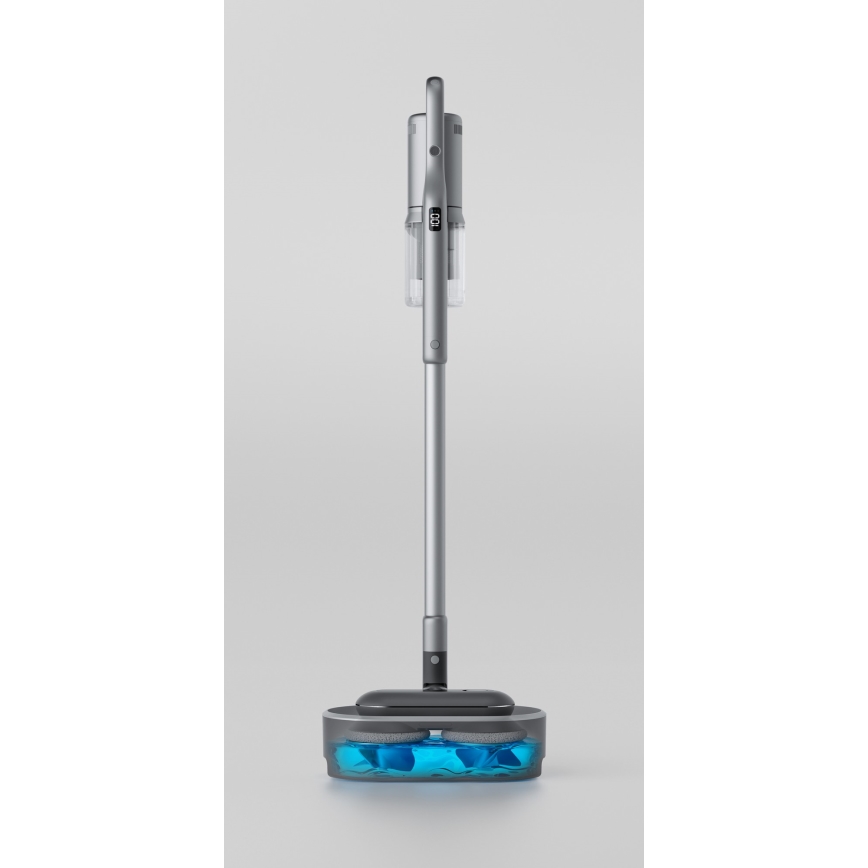 ROIDMI RI-X30VX - Aspirapolvere a bastone 2in1 con LED display e accessori 435W/2500mAh cromo opaco
