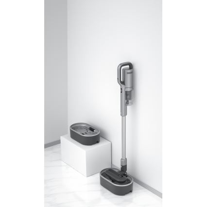 ROIDMI RI-X30VX - Aspirapolvere a bastone 2in1 con LED display e accessori 435W/2500mAh cromo opaco