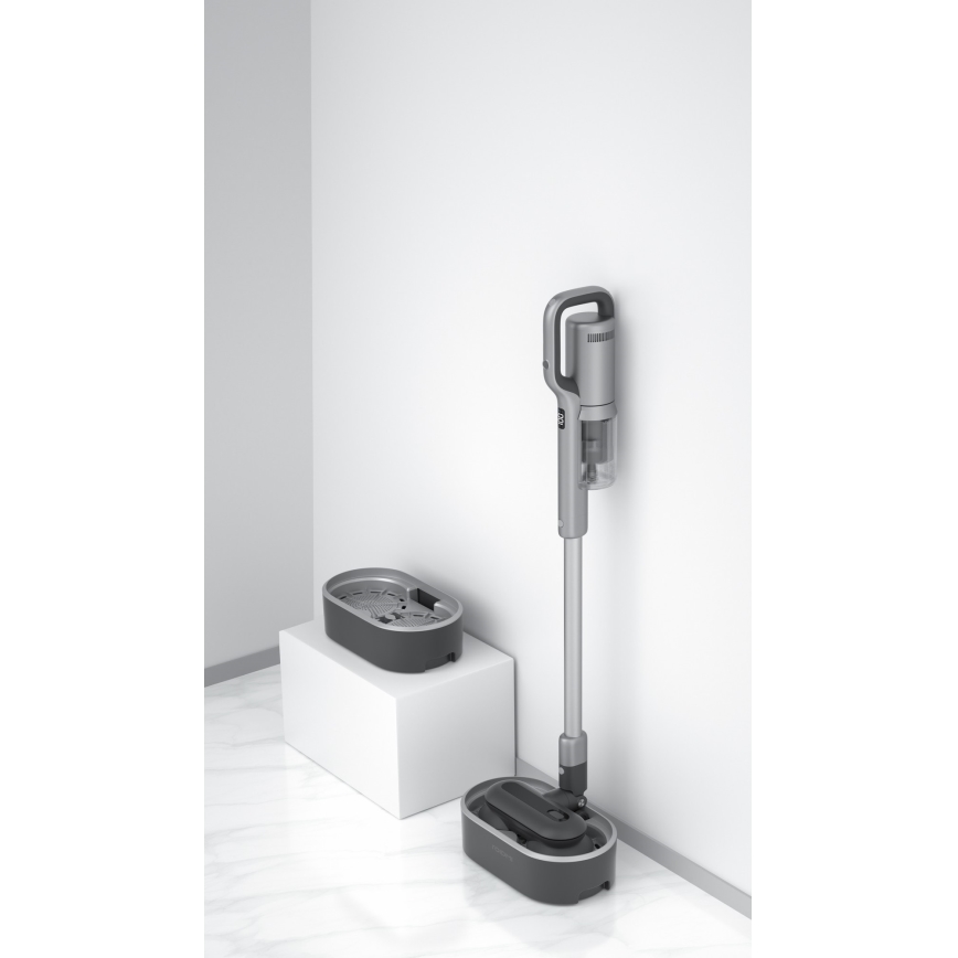 ROIDMI RI-X30VX - Aspirapolvere a bastone 2in1 con LED display e accessori 435W/2500mAh cromo opaco