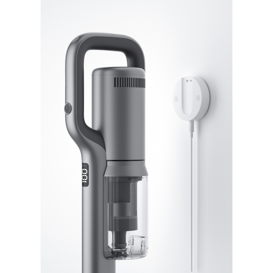ROIDMI RI-X30VX - Aspirapolvere a bastone 2in1 con LED display e accessori 435W/2500mAh cromo opaco