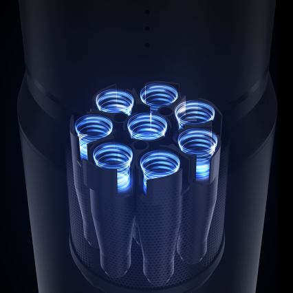 ROIDMI RI-X30VX - Aspirapolvere a bastone 2in1 con LED display e accessori 435W/2500mAh cromo opaco