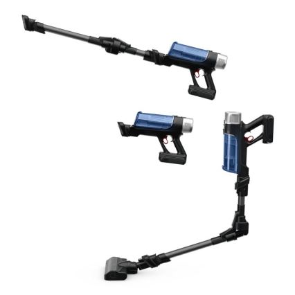 Rowenta - Aspirapolvere a bastone con uno spazzolone X-FORCE FLEX ANIMAL AQUA AUTO 4in1 250W/25,2V 2500 mAh nero/blu