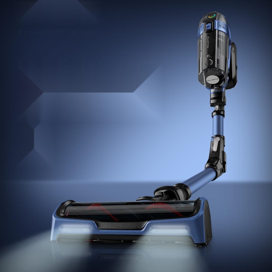 Rowenta - Aspirapolvere a bastone con mop X-FORCE FLEX ANIMAL AQUA AUTO 3 in 1 480W/32,4V 2500 mAh blu