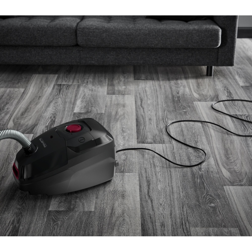 Rowenta - Aspirapolvere a sacchetto VERDE FORCE MAX ECO TOTAL CLASSIC 900W/230V nero