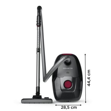 Rowenta - Aspirapolvere a sacchetto VERDE FORCE MAX ECO TOTAL CLASSIC 900W/230V nero