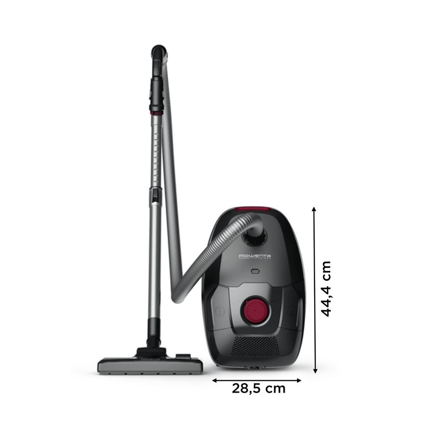 Rowenta - Aspirapolvere a sacchetto VERDE FORCE MAX ECO TOTAL CLASSIC 900W/230V nero