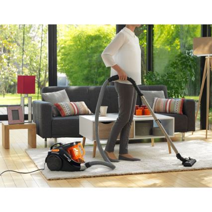 Rowenta - Aspirapolvere senza sacco COMPACT POWER 1,5l 750W/230V nero/arancione