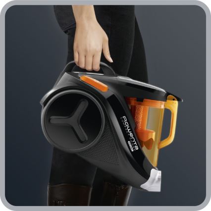 Rowenta - Aspirapolvere senza sacco COMPACT POWER 1,5l 750W/230V nero/arancione