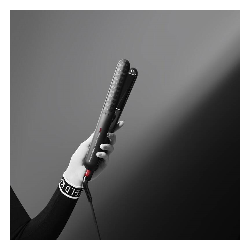 Rowenta - Piastra per capelli KARL LAGERFELD OPTILISS nero