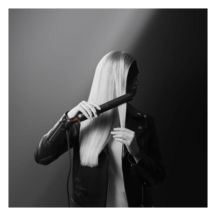 Rowenta - Piastra per capelli KARL LAGERFELD OPTILISS nero