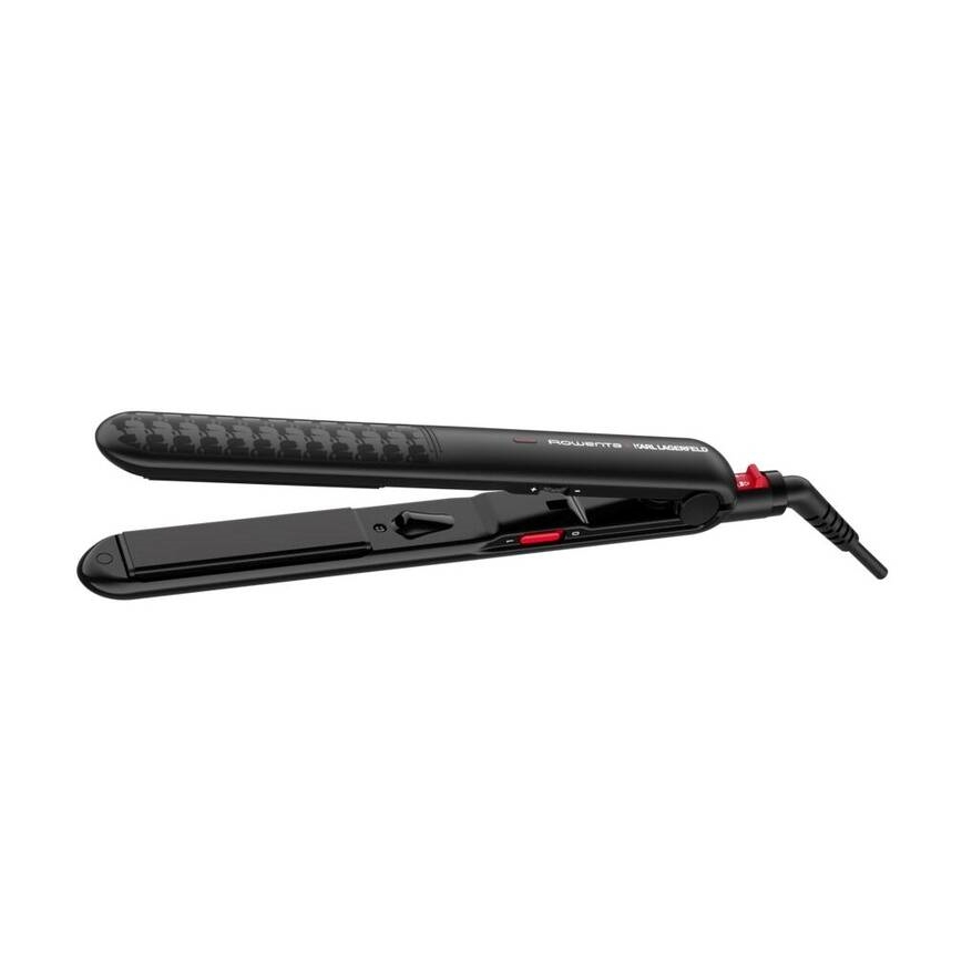Rowenta - Piastra per capelli KARL LAGERFELD OPTILISS nero