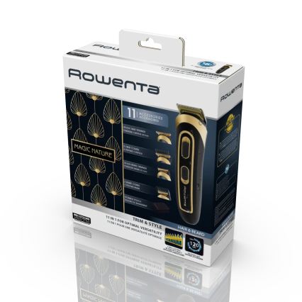 Rowenta - Rifinitore TRIM & STYLE 750 mAh nero/oro